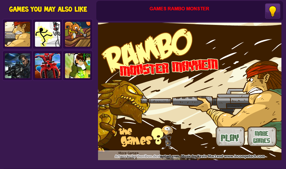 Click Play Friv4school Games Rambo Monster Online